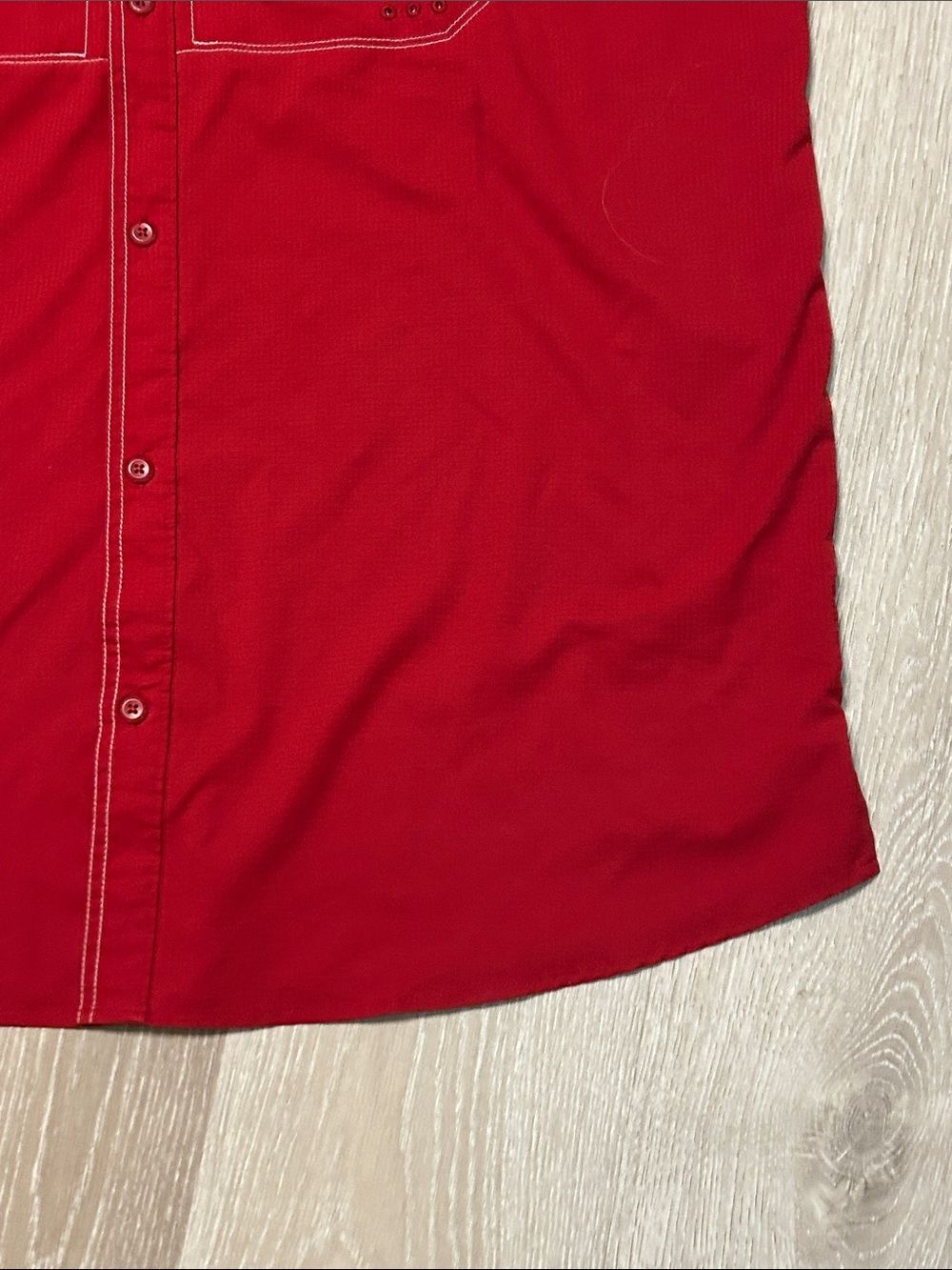 Columbia Sportsware Men’s Arkansas Razorback Short Sleeve Button-Down Shirt XL - Picture 7 of 8